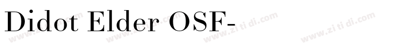 Didot Elder OSF字体转换